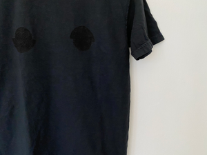 Open image in slideshow, Short Sleeve Shirt - Block Print Black Tee
