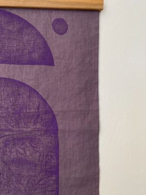 Medium Linen Wall Hanging - Mauve