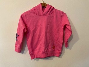 Open image in slideshow, Pink Hoodie - Kids Patch Hooded Sweatshirt
